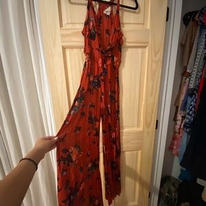 Red Free People Jumpsuit